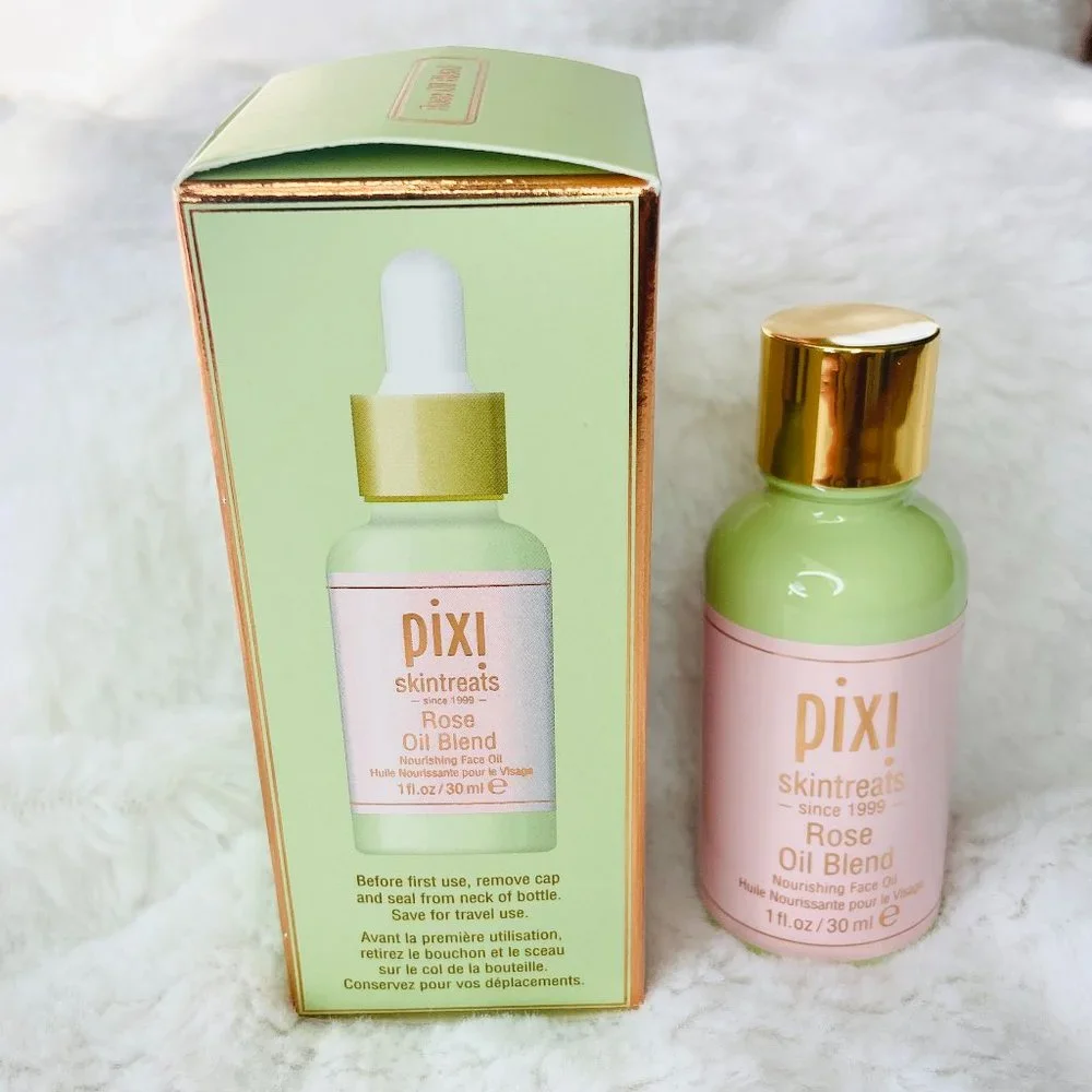 Pixi Skintreats Rose Oil Blend Skin Oil New in Box 1 fl oz / 30 ml Full …